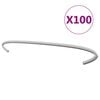 vidaXL Kabliai gabionams, 100vnt., galvanizuotas plienas, 30cm