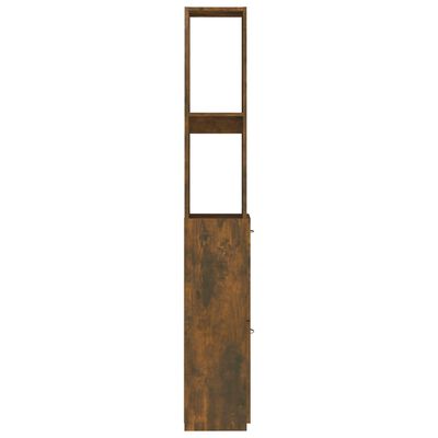 vidaXL Vonios kambario spintelė, dūminio ąžuolo, 25x26,5x170 cm