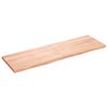 vidaXL Stalvir&scaron;is, &scaron;viesiai rudas, 160x50x(2-4) cm, medienos masyvas