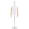vidaXL Reguliuojamas manekenas 170-218 cm su baze Vyras PP Balta