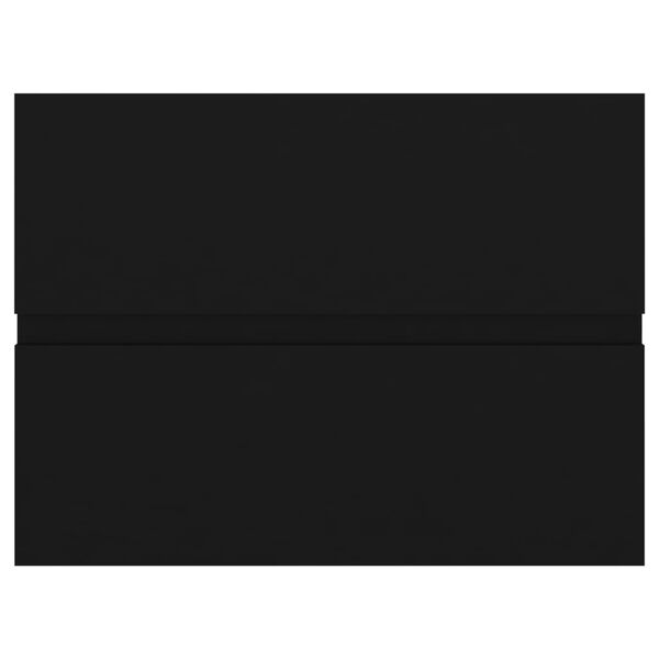 vidaXL Spintelė praustuvui, juoda, 60x38,5x45cm, apdirbta mediena