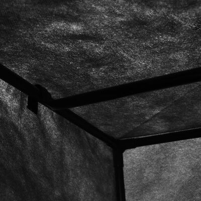 vidaXL Drabužių spinta, juoda, 75x50x160cm