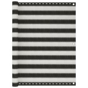 vidaXL Balkono pertvara, antracito ir baltos spalvos, 120x500cm, HDPE