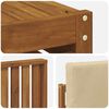 vidaXL Sofų komplektai 5 pcs Gamta ir Beige Kietos akacijos mediena