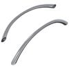 vidaXL Rankena 2 pcs Sidabro 107 x 3.6 x 23 mm Nerūdijantis Plienas
