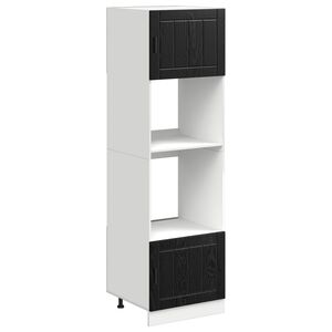 vidaXL Virtuvės spintelė Juodas ąžuolas 60 x 57 x 207 cm