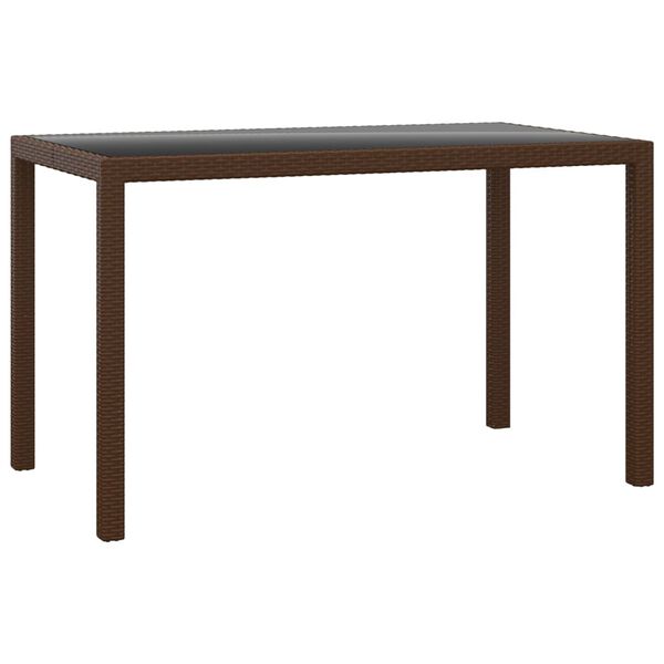 vidaXL Sodo komplektas su pagalvėlėmis, 3 dalių, rudas, poliratanas