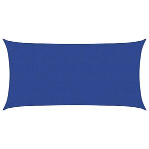 vidaXL Burė nuo saulės, mėlyna, 2,5x5m, HDPE, 160g/m&sup2;, stačiakampė