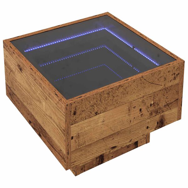 vidaXL Kavos staliukas Senas medis 40 x 40 x 30 cm Apdirbta mediena