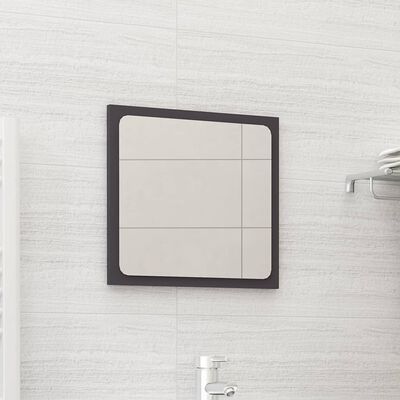 vidaXL Vonios kambario veidrodis, pilkos spalvos, 40x1,5x37cm, MDP