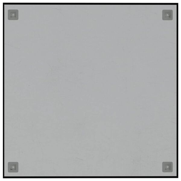 vidaXL Sieninė magnetinė lenta, juoda, 60x60cm, grūdintas stiklas