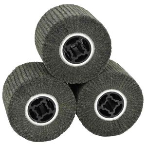 vidaXL &Scaron;lifavimo ritinėliai 3 pcs Juoda 12 x 12 x 10 cm