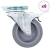 vidaXL Ratukai, 8vnt., pasukami, 75mm