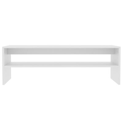 vidaXL Kavos staliukas, baltas, 100x40x40cm, MDP