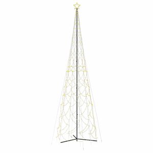 vidaXL Kalėdinė eglutė su kankorėžiu, &scaron;iltai balta, 3000 LED, 230x800 cm