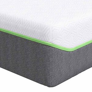 vidaXL Čiužinys Balta ir pilka 80 x 200 cm Žakardinis audinys