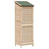 vidaXL Sodo Sandėlys Natūrali 59 x 56 x 176 cm Kietasis pu&scaron;inis medis
