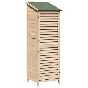 vidaXL Sodo Sandėlys Natūrali 59 x 56 x 176 cm Kietasis pu&scaron;inis medis