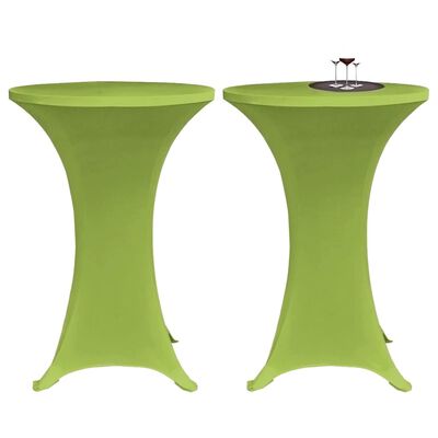 vidaXL tampri staltiesė, skersmuo 80 cm, 2 vnt., žalios spalvos