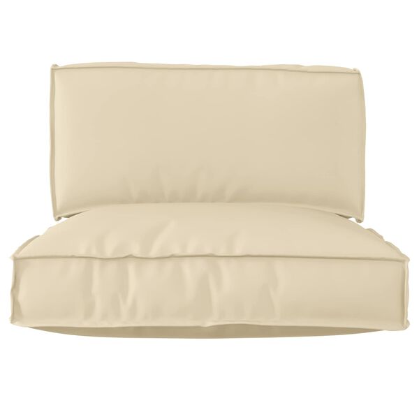 vidaXL Pallet pagalvių rinkinys 2 pcs Kreminė Oksfordo audinys