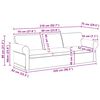vidaXL Sofa 2 pcs Tamsiai pilka