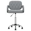 vidaXL Pasukama valgomojo kėdė, pilkos spalvos, dirbtinė oda