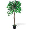 vidaXL Dirbtinis Fikusas su Vazonu 110 cm