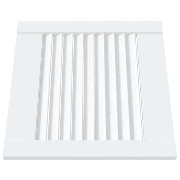 vidaXL Spintelės durelės, 4vnt., baltos, 39,5x39,4cm, pu&scaron;is