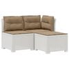 vidaXL 3-vietė sodo sofa su pagalvėlėmis, Rattan i&scaron;vaizda 3 vietos PP