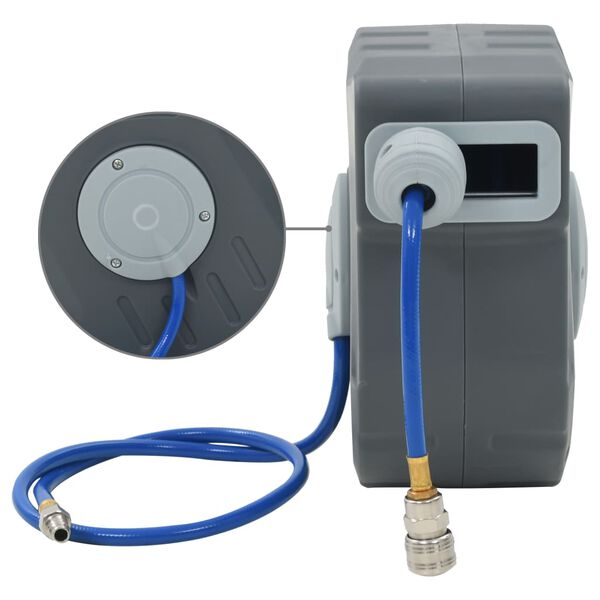 vidaXL Automatinė oro žarnos ritė, 1/4", 12m