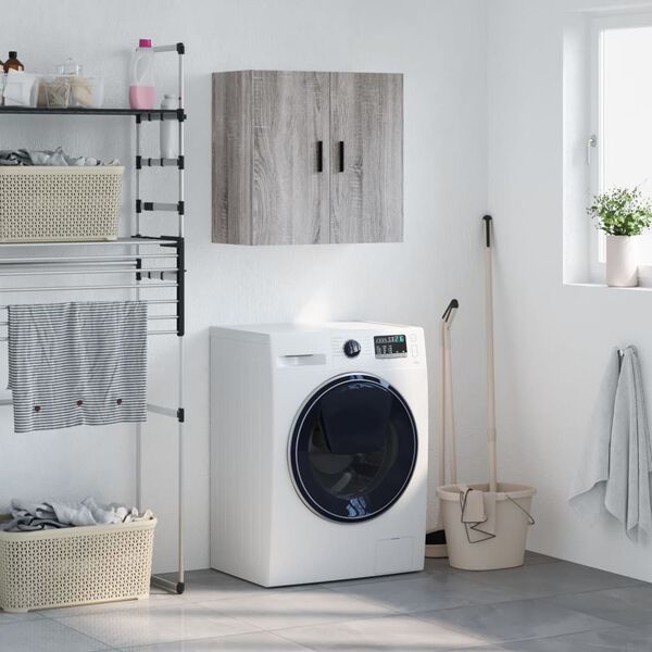 vidaXL Sieninė spintelė, pilka ąžuolo, 60x31x60cm, apdirbta mediena