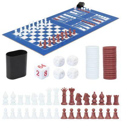 vidaXL Universalus žaidimų stalas, 15-1, juodos spalvos, 121x61x82cm