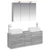 vidaXL Vonios baldų rinkinys 4 pcs Pilka Sonoma