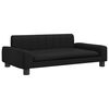 vidaXL Vaiki&scaron;ka sofa, juodos spalvos, 90x53x30cm, dirbtinė oda