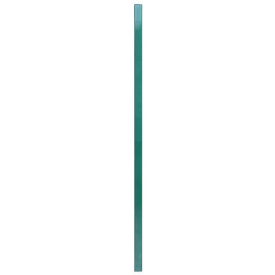 vidaXL Tvoros plokštė su stulpais, žalia, 6x1,6m, dengta geležis