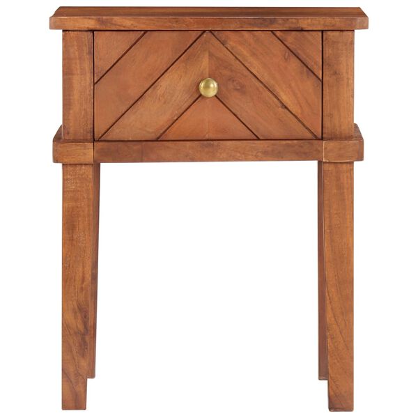 vidaXL Naktinė spintelė, 40x40x50cm, akacijos medienos masyvas