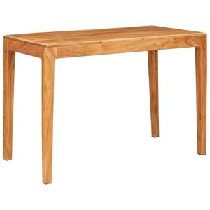 vidaXL Valgomojo stalas 110 x 55 x 76 cm Kietos akacijos mediena Ruda