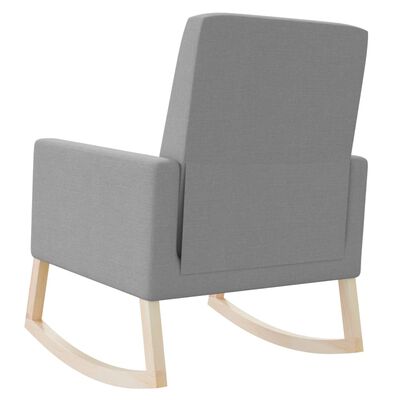 vidaXL Supama kėdė, šviesiai pilkos spalvos, audinys