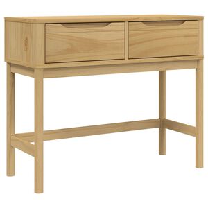 vidaXL Konsolinis staliukas FLORO, va&scaron;ko rudas, 89,5x36,5x73cm, pu&scaron;is