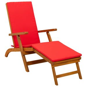 vidaXL Atsilenkiantis ir sulankstomas saulės gultas 55 x 146 x 91 cm