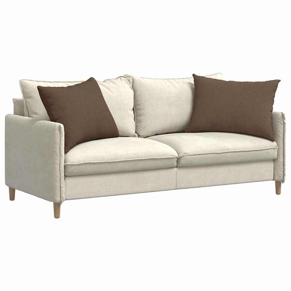 vidaXL Sofa Pagalvės 2 pcs Ruda 70 x 50 cm audinys