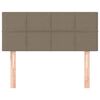 vidaXL Galvūgalis, taupe spalvos, 80x5x78/88cm, audinys