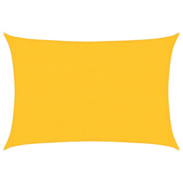 vidaXL Uždanga nuo saulės, geltonos spalvos, 2,5x4m, HDPE, 160g/m²
