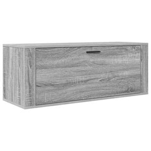 vidaXL Spintelė batams, pilka ąžuolo, 100x35x38cm, apdirbta mediena