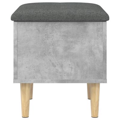 vidaXL Suoliukas-daiktadėžė, betono, 42x42x46cm, apdirbta mediena