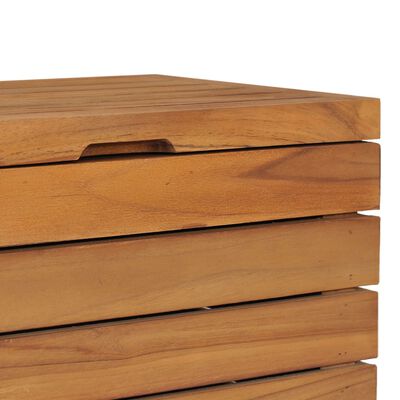 vidaXL Skalbinių krepšys, 40x30x45cm, tikmedžio medienos masyvas