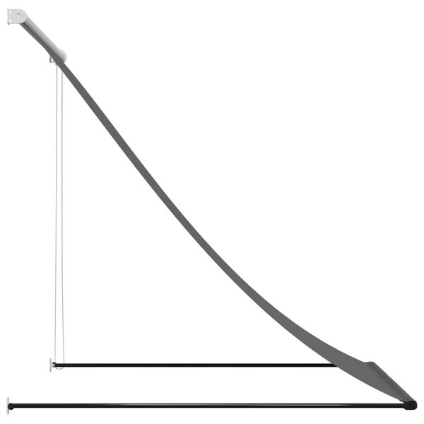 vidaXL I&scaron;traukiama markizė, antracito, 150x150cm, audinys ir plienas