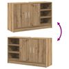 vidaXL Vonios spintelė su lentyna Amatininkų ąžuolas 90 x 29 x 55 cm