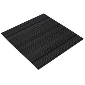vidaXL Kilimų plytelė Juostelėta &scaron;viesiai pilka 50 x 50 cm 36 pcs