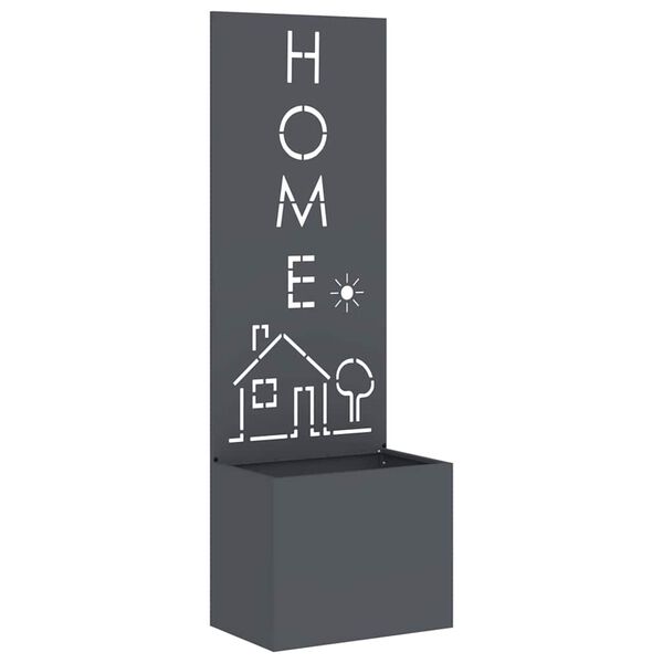 vidaXL Sodo privatumo ekranas &bdquo;Fretwork&ldquo; Antracitas 50 x 140 cm